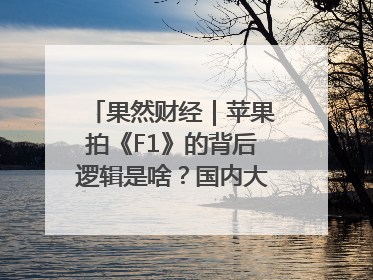 果然财经｜苹果拍《F1》的背后逻辑是啥？国内大厂能抄作业吗？