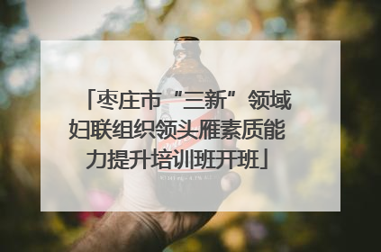 枣庄市“三新”领域妇联组织领头雁素质能力提升培训班开班