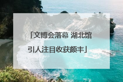 文博会落幕 湖北馆引人注目收获颇丰