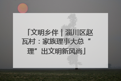 文明乡伴｜淄川区赵瓦村：家族理事大总“理”出文明新风尚