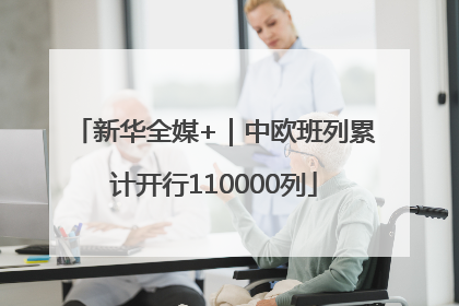 新华全媒+｜中欧班列累计开行110000列
