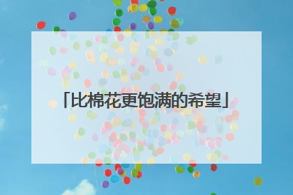 比棉花更饱满的希望