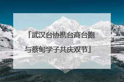 武汉台协携台商台胞与蔡甸学子共庆双节