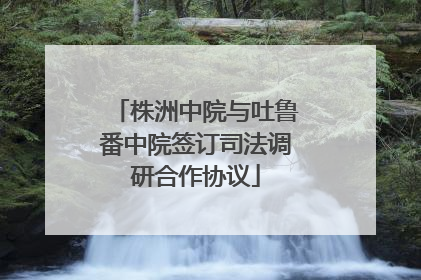 株洲中院与吐鲁番中院签订司法调研合作协议