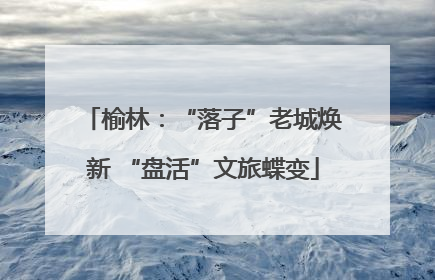 榆林：“落子”老城焕新 “盘活”文旅蝶变