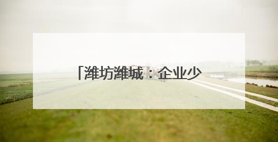 潍坊潍城：企业少跑腿，办事更便捷