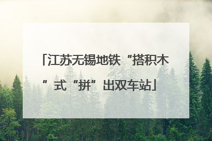 江苏无锡地铁“搭积木”式“拼”出双车站