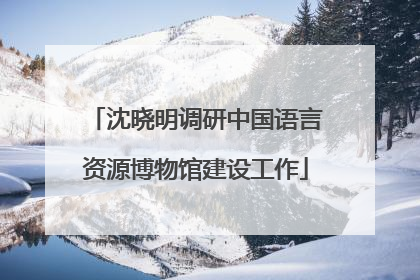 沈晓明调研中国语言资源博物馆建设工作