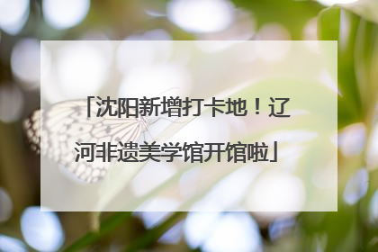 沈阳新增打卡地！辽河非遗美学馆开馆啦