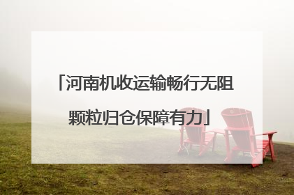 河南机收运输畅行无阻 颗粒归仓保障有力