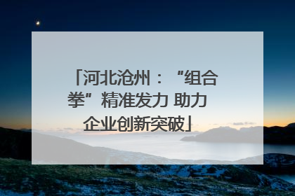 河北沧州：“组合拳”精准发力 助力企业创新突破