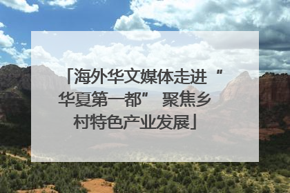 海外华文媒体走进“华夏第一都” 聚焦乡村特色产业发展