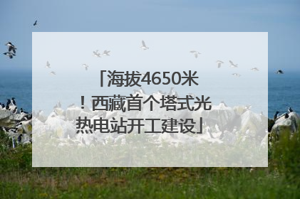 海拔4650米！西藏首个塔式光热电站开工建设
