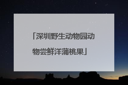 深圳野生动物园动物尝鲜洋蒲桃果
