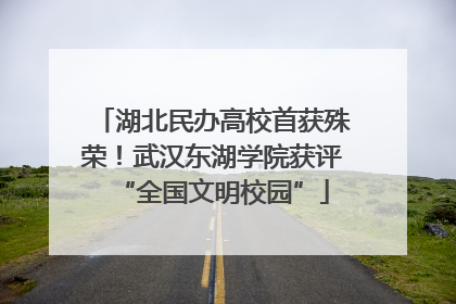 湖北民办高校首获殊荣！武汉东湖学院获评“全国文明校园”