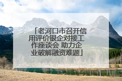 老河口市召开信用评价银企对接工作座谈会 助力企业破解融资难题