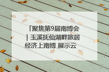 聚焦第9届南博会｜玉溪抚仙湖畔旅居经济上南博 展示云南生活新样本
