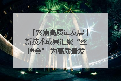 聚焦高质量发展｜新技术成果汇聚“丝博会” 为高质量发展注入新动能