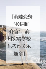 萌娃变身 “校园推介官” 滨州实验学校乐考闯关乐趣多