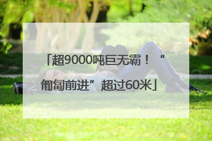 超9000吨巨无霸！“匍匐前进”超过60米