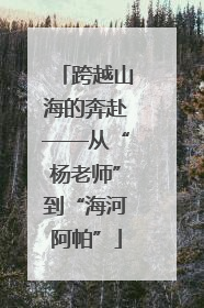 跨越山海的奔赴——从“杨老师”到“海河阿帕”