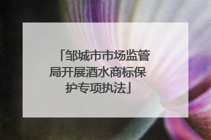 邹城市市场监管局开展酒水商标保护专项执法
