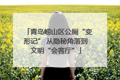青岛崂山区公厕“变形记” 从隐秘角落到文明“会客厅”