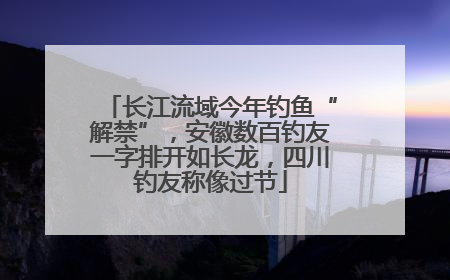 长江流域今年钓鱼“解禁”，安徽数百钓友一字排开如长龙，四川钓友称像过节