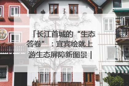 长江首城的“生态答卷”：宜宾绘就上游生态屏障新图景｜中华环保世纪行