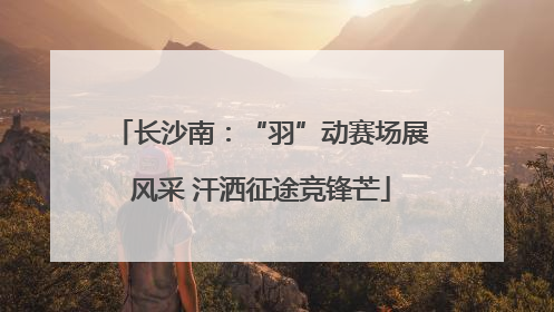 长沙南：“羽”动赛场展风采 汗洒征途竞锋芒