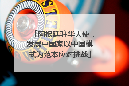 阿根廷驻华大使：发展中国家以中国模式为范本应对挑战