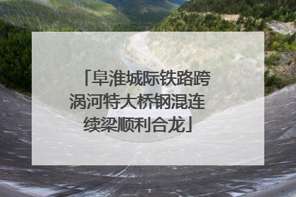 阜淮城际铁路跨涡河特大桥钢混连续梁顺利合龙