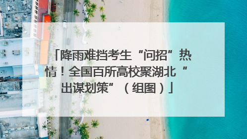 降雨难挡考生“问招”热情！全国百所高校聚湖北“出谋划策”（组图）