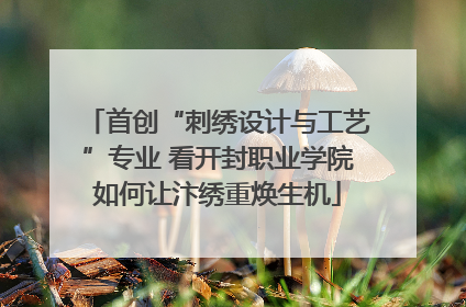 首创“刺绣设计与工艺”专业 看开封职业学院如何让汴绣重焕生机