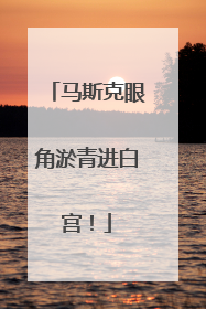 马斯克眼角淤青进白宫！