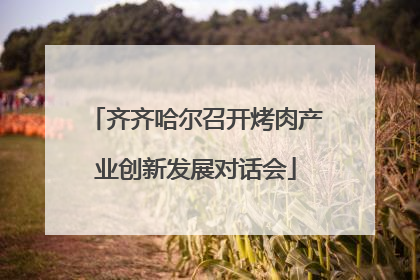 齐齐哈尔召开烤肉产业创新发展对话会