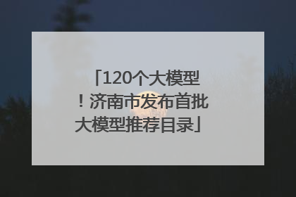120个大模型！济南市发布首批大模型推荐目录