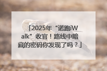 2025年“诺跑iWalk”收官！路线中暗藏的密码你发现了吗？