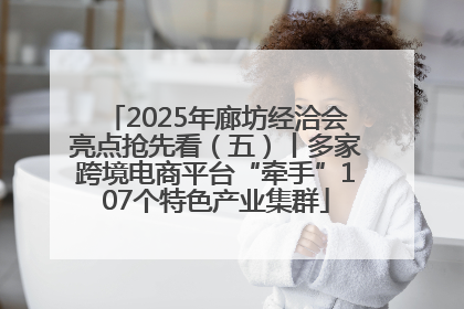 2025年廊坊经洽会亮点抢先看（五）丨多家跨境电商平台“牵手”107个特色产业集群