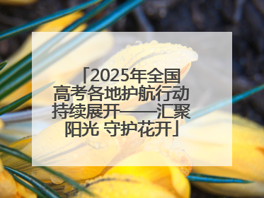 2025年全国高考各地护航行动持续展开——汇聚阳光 守护花开