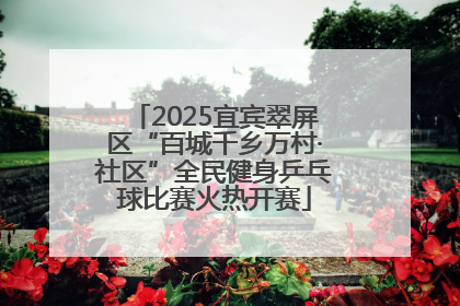2025宜宾翠屏区“百城千乡万村·社区”全民健身乒乓球比赛火热开赛