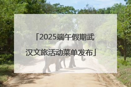 2025端午假期武汉文旅活动菜单发布