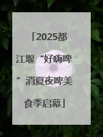 2025都江堰“好嗨啤”消夏夜啤美食季启幕