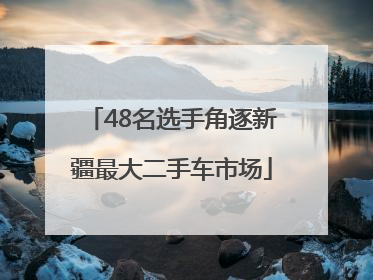 48名选手角逐新疆最大二手车市场